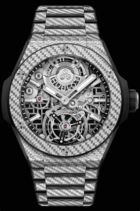 hublot carbon fiber face|Hublot tourbillon.